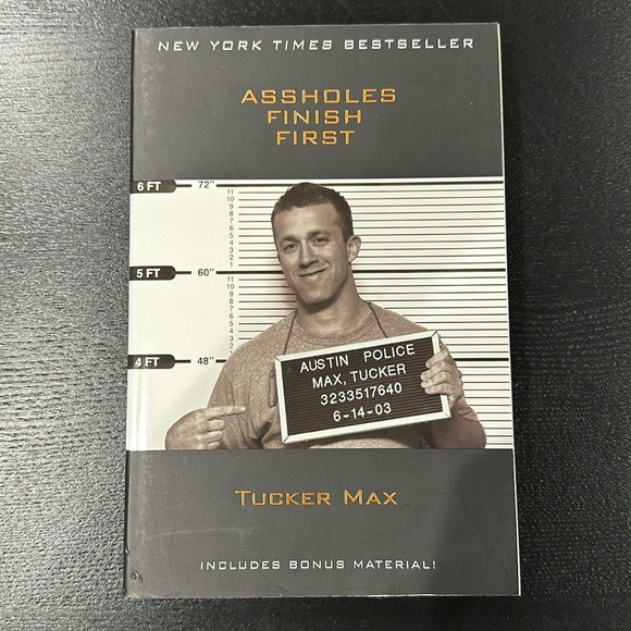 Assholes Finish First Book by Tucker Max - Picture 1 of 3